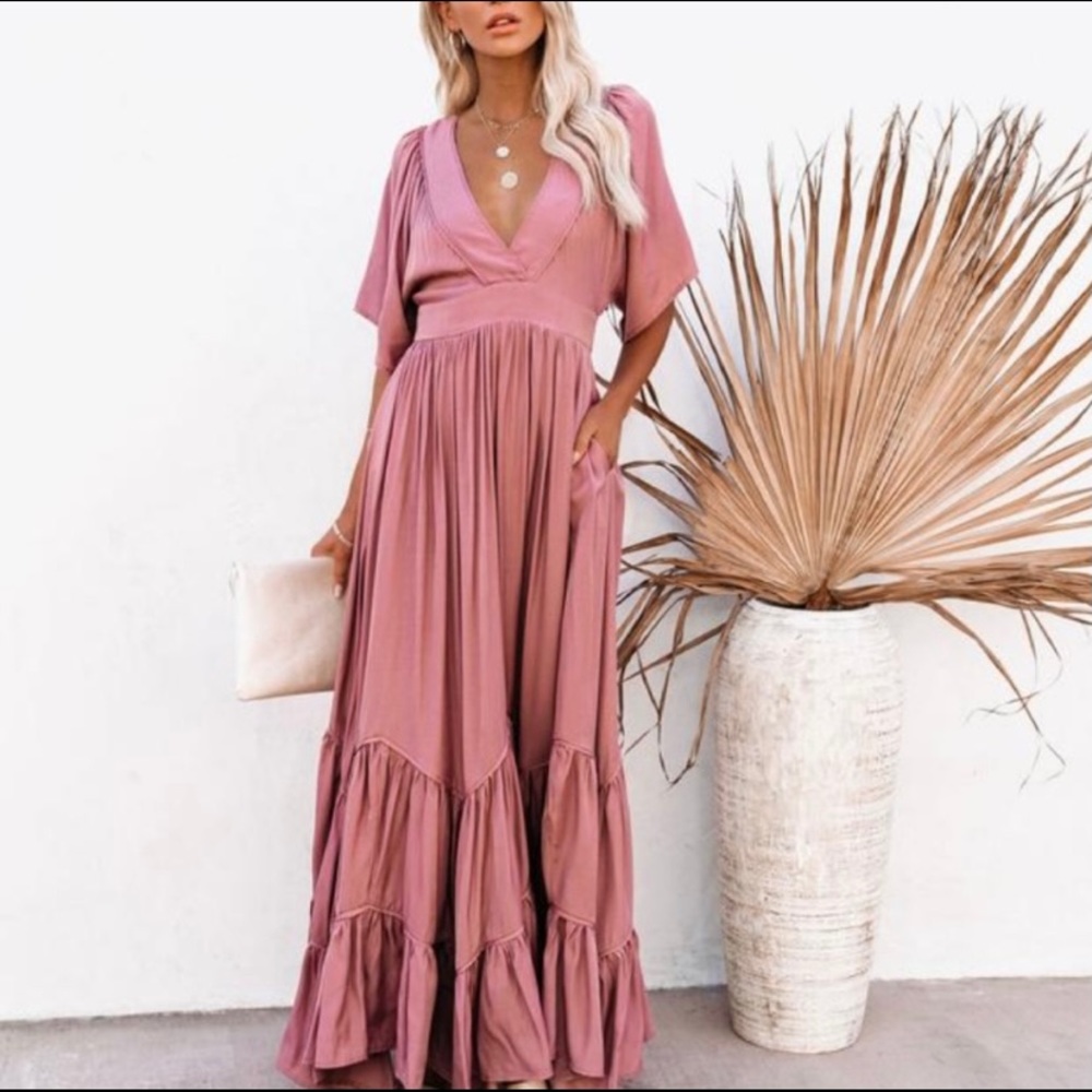 VICI tiered maxi dress